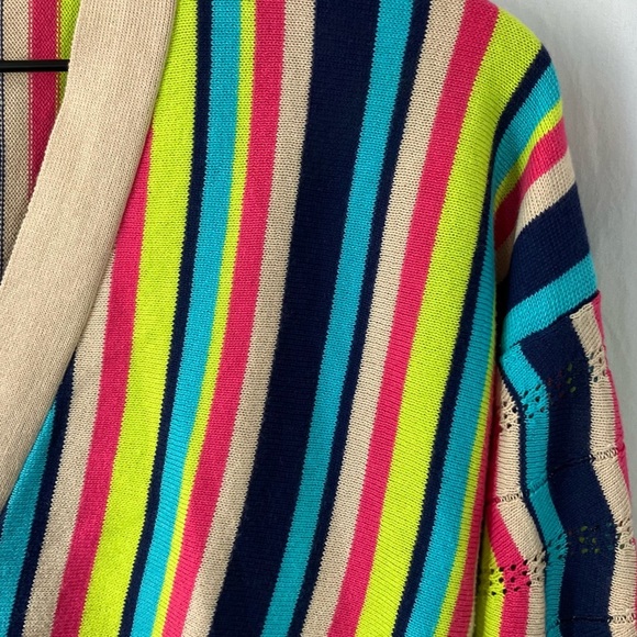 Eleven Six Colorful Striped Cardigan Sweater - Picture 2 of 5